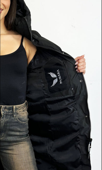 Mones Mynara - Daunen Steppmantel mit Gürtel