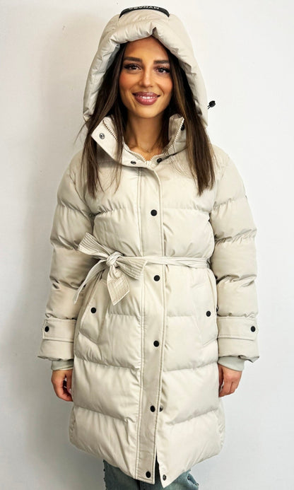 Mones Mynara - Daunen Steppmantel mit Gürtel